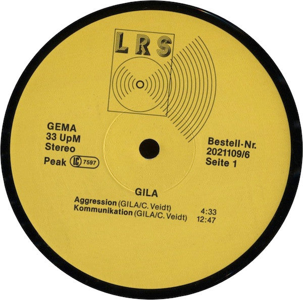 Gila (2) : Gila (LP, Album, RE, Gat)
