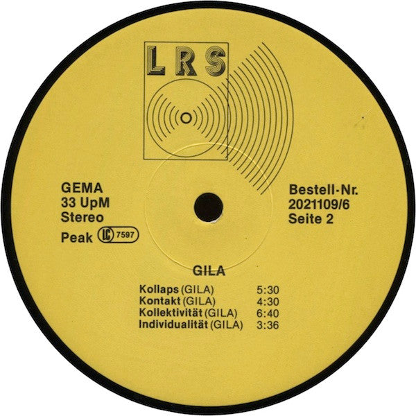 Gila (2) : Gila (LP, Album, RE, Gat)