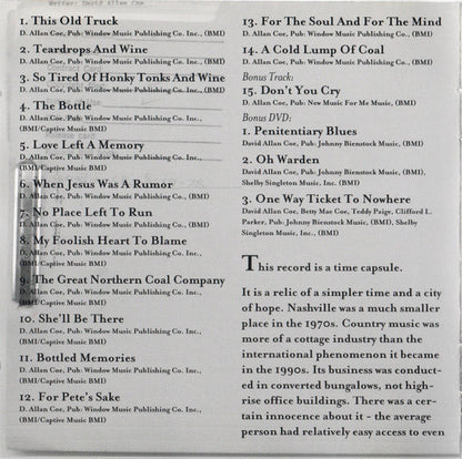 David Allan Coe : For The Soul And For The Mind Demo's Of '71-'74 (CD, Album + DVD-V)