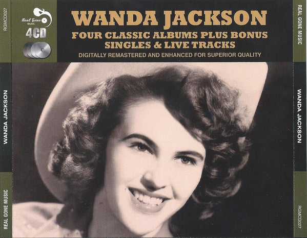 Wanda Jackson : Four Classic Albums Plus Bonus Singles & Live Tracks (4xCD, Comp, RM)