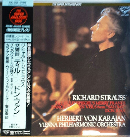 Richard Strauss – Herbert von Karajan, Wiener Philharmoniker : Till Eulenspiegel’s Merry Pranks / Dance Of Seven Veils From “Salome” / Don Juan (LP, Album, RE, RM, S/Edition, OBI)