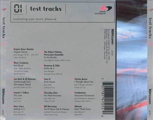 Various : 01 Test Tracks (CD, Album, Comp, Smplr)