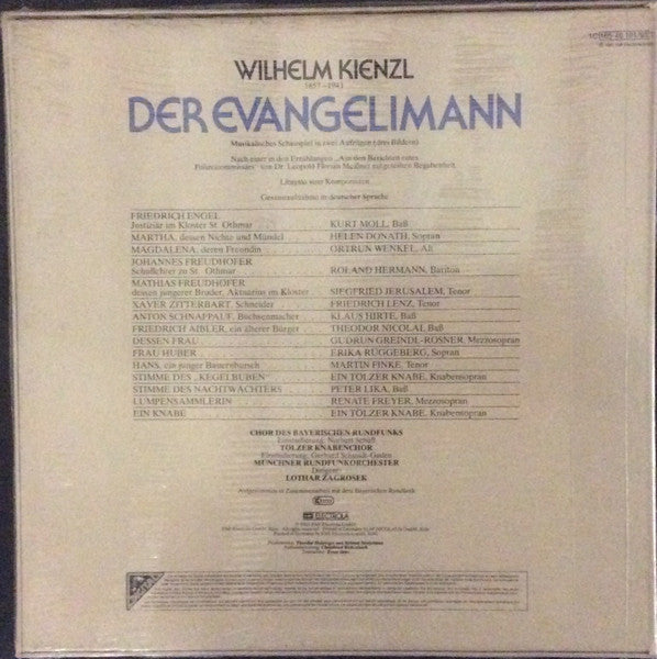 Kienzl* - Siegfried Jerusalem, Roland Hermann, Helen Donath, Ortrun Wenkel, Kurt Moll, Chor Des Bayerischen Rundfunks, Tölzer Knabenchor, Münchner Rundfunkorchester, Lothar Zagrosek : Der Evangelimann (3xLP, Album + Box)