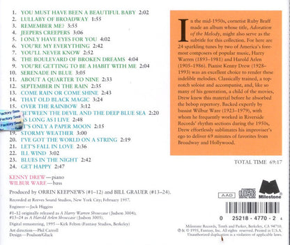 Kenny Drew : Plays The Music Of Harry Warren And Harold Arlen (CD, Comp, RM)