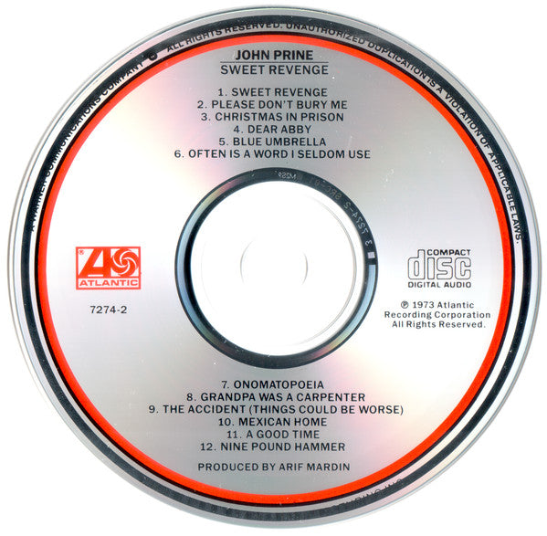 John Prine : Sweet Revenge (CD, Album, RE)