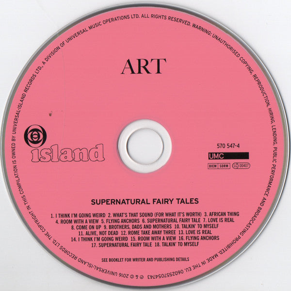 Art (2) : Supernatural Fairy Tales (CD, Album, RE, RM, Son)