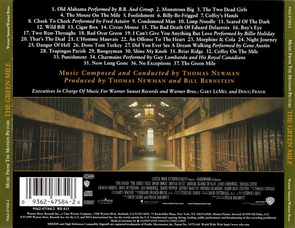 Thomas Newman, Various : The Green Mile (Music From The Motion Picture) (HDCD, Album)