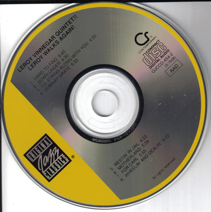 Leroy Vinnegar Quintet : Leroy Walks Again!! (CD, Album, RE, RM)