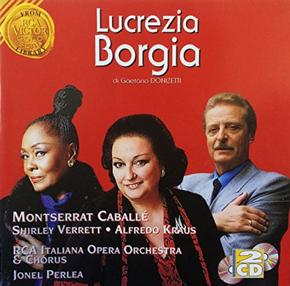 Donizetti*, Montserrat Caballe*, Shirley Verrett, Alfredo Kraus, Jonel Perlea : Lucrezia Borgia (2xCD, Album, RP)