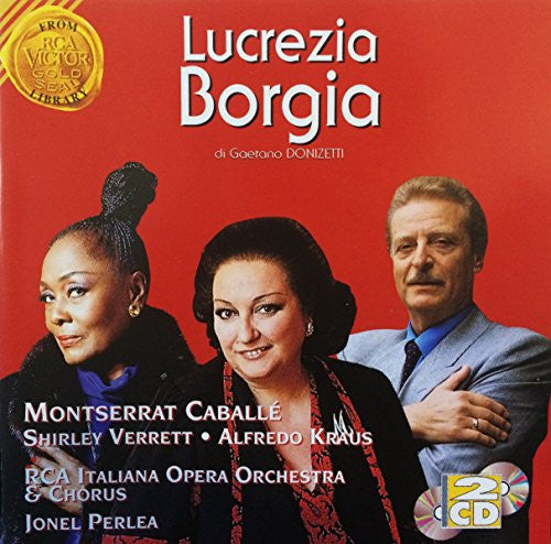 Donizetti*, Montserrat Caballe*, Shirley Verrett, Alfredo Kraus, Jonel Perlea : Lucrezia Borgia (2xCD, Album, RP)