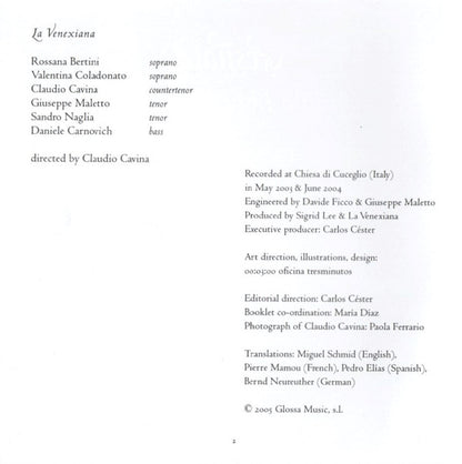 Carlo Gesualdo, La Venexiana : Quinto Libro Di Madrigali 1611 (CD, Album)