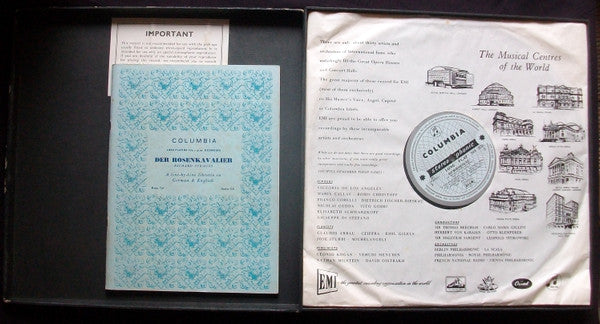 Richard Strauss  -  Elisabeth Schwarzkopf, Otto Edelmann, Christa Ludwig, Teresa Stich Randall*, Eberhard Waechter* • Philharmonia Orchestra, Herbert Von Karajan : Der Rosenkavalier (4xLP, Album + Box)