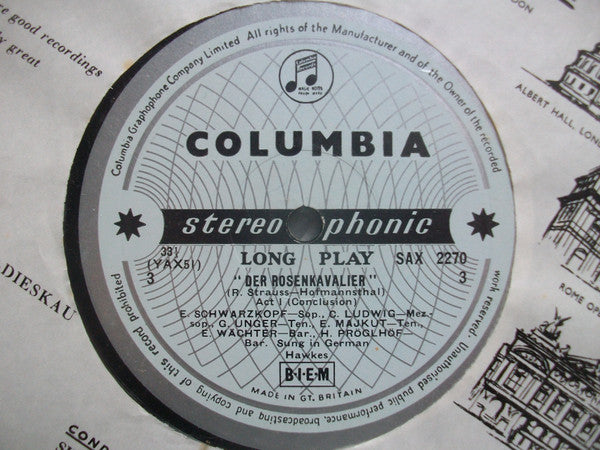 Richard Strauss  -  Elisabeth Schwarzkopf, Otto Edelmann, Christa Ludwig, Teresa Stich Randall*, Eberhard Waechter* • Philharmonia Orchestra, Herbert Von Karajan : Der Rosenkavalier (4xLP, Album + Box)