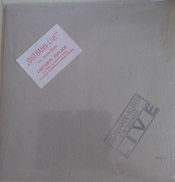 Ostbahn-Kurti & Die Chefpartie : Live (LP, Album, Ltd, Num)