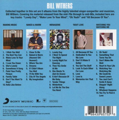 Bill Withers : Original Album Classics (5xCD, Album, Comp, RE, RM + Box)