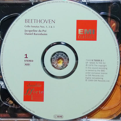 Beethoven* - Jacqueline du Pré, Daniel Barenboim : Cello Sonatas & Variations (2xCD, Album)