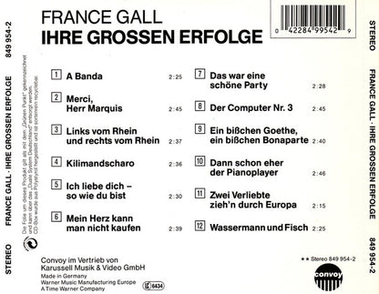 France Gall : Ihre Großen Erfolge (CD, Comp)