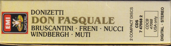 Gaetano Donizetti, Mirella Freni, Sesto Bruscantini, Leo Nucci ∙ Gösta Winbergh, Riccardo Muti : Don Pasquale (2xCD + Box)