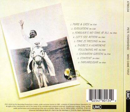 Pete Townshend : Who Came First (CD, Album, RE, RM)