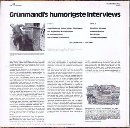 Otto Grünmandl : Grünmandl's Humorigste Interviews (LP, Comp, Club)