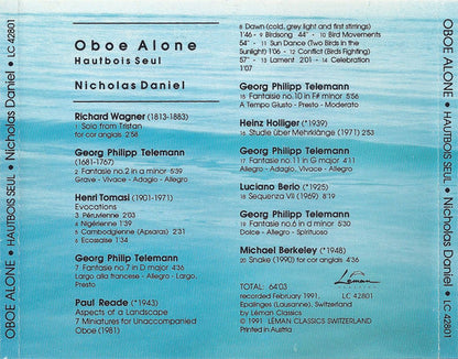 Nicholas Daniel : Oboe Alone (Hautbois Seul) (CD)
