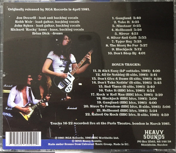 Tygers Of Pan Tang : Spellbound (CD, Album, RE)