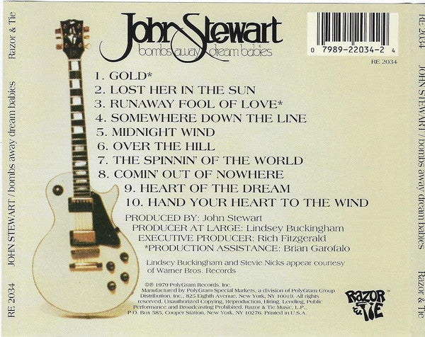 John Stewart (2) : Bombs Away Dream Babies (CD, Album, RE)