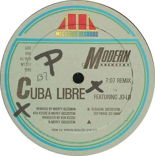 Modern Rocketry : Cuba Libre (Remix) / Thank God For Men (Remix) (12")