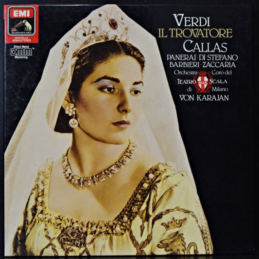 Verdi* - Callas*, Panerai*, Di Stefano*, Barbieri*, Zaccaria*, Orchestra* E Coro Del Teatro Alla Scala, Von Karajan* : Il Trovatore (2xLP, Album, Mono, RE, RM + Box)