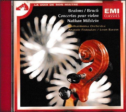 Brahms* / Bruch* - Nathan Milstein, Philharmonia Orchestra, Anatole Fistoulari / Leon Barzin : Concertos Pour Violon (CD, Comp)
