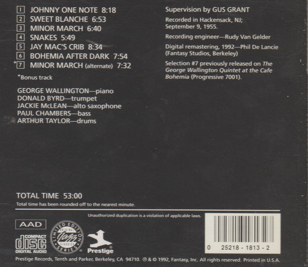 Live! At Cafe Bohemia