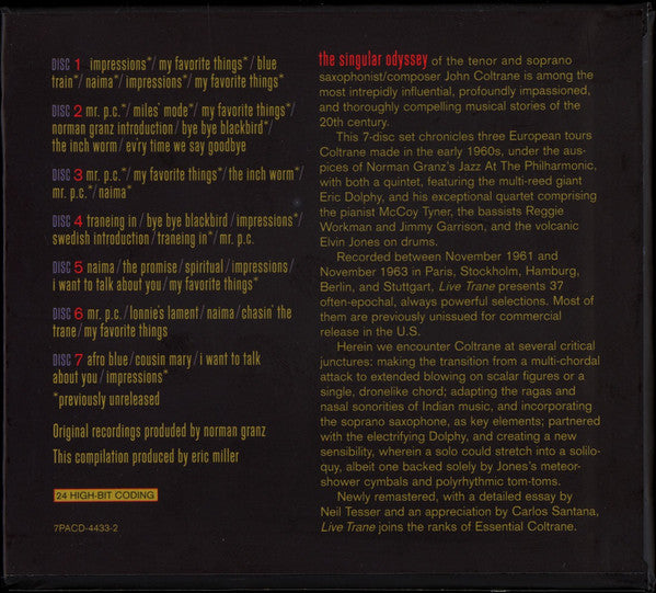 Live Trane   The European Tours