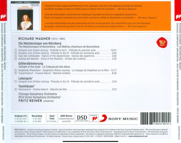 Richard Wagner, Fritz Reiner, Chicago Symphony Orchestra – Reiner Conducts Wagner
