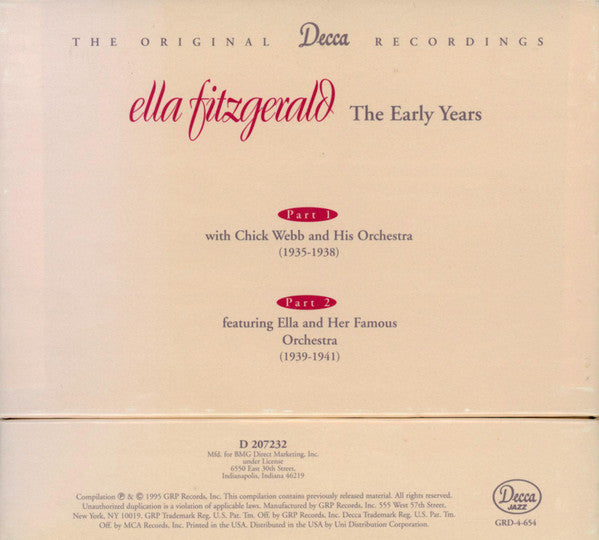 Ella Fitzgerald, The Early Years - Part 1 & Part 2