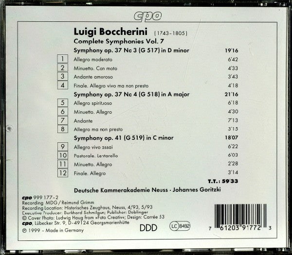 Complete Symphonies Vol. 7 Op. 37 Nos. 3-4 & Op. 41