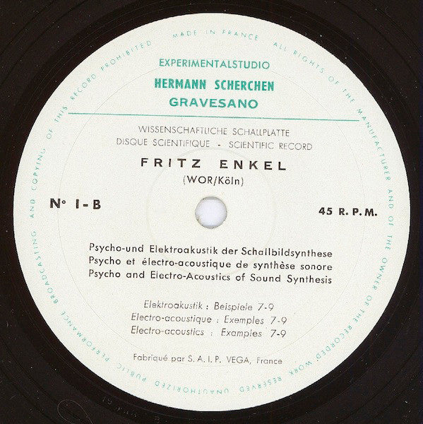 Psycho- Und Elektroakustik Der Schallbildsynthese