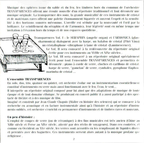 Jean-Claude Chapuis – Transparences, Volume 1