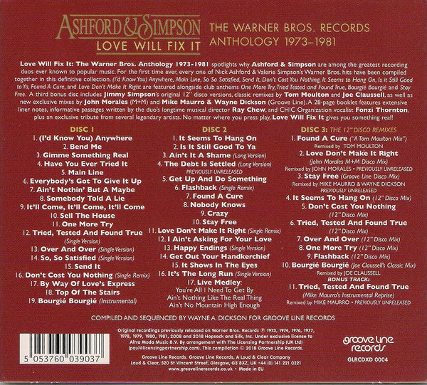 Ashford & Simpson – Love Will Fix It (The Warner Bros. Records Anthology 1973-1981)