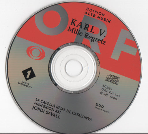 Karl V. Mille Regretz - La Canción Del Emperador