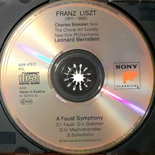Franz Liszt, Leonard Bernstein, Charles Bressler, The Choral Art Society, New York Philharmonic – A Faust Symphony