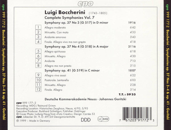 Complete Symphonies Vol. 7 Op. 37 Nos. 3-4 & Op. 41