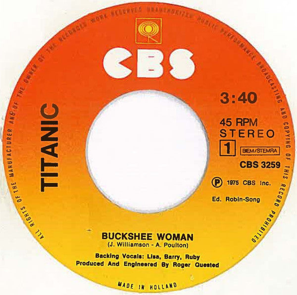 Buckshee Woman / Honky Vagrant