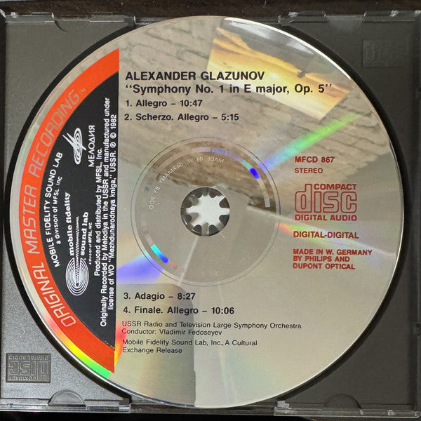 Alexander Glazunov: Symphony No. 1 in E Major, Op. 5