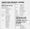 Songs For Swingin' Lovers!