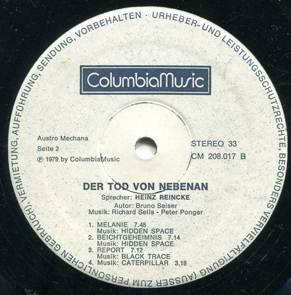 Bruno Seiser, Heinz Reincke – Der Tod Von Nebenan
