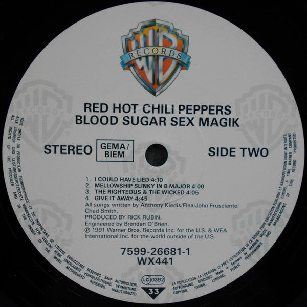 Red Hot Chili Peppers – Blood Sugar Sex Magik