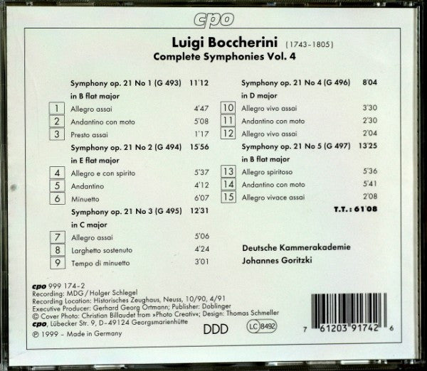 Complete Symphonies Vol. 4: Op.21 Nos. 1-5